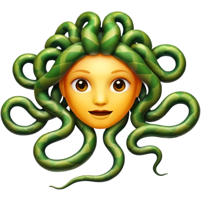  Medusa snake are made of jelly  emoji