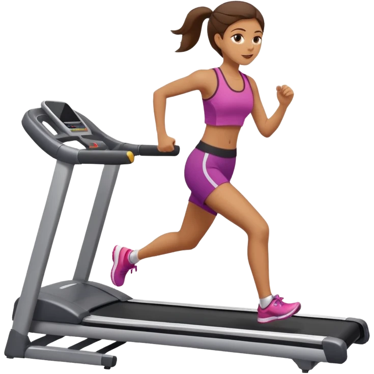 girl running on tredmil emoji