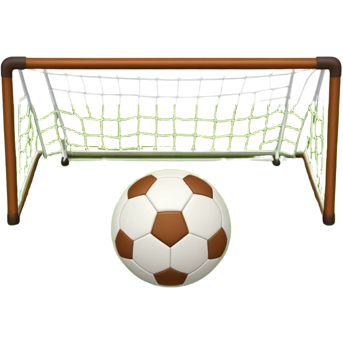 Europian Football. A football resting on the green grass of a soccer field, with goalposts and field markings in the background. The scene highlights the ball's position at the center of the action, emphasizing the competitive atmosphere and readiness for play. emoji