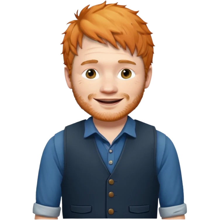 Ed Sheeran wear vest emoji