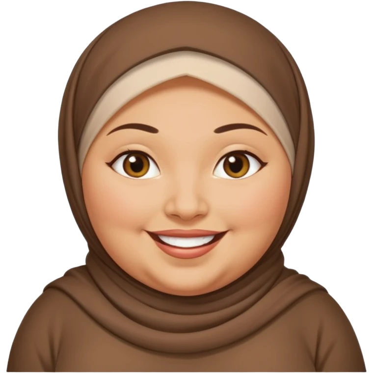 fat woman in hijab emoji