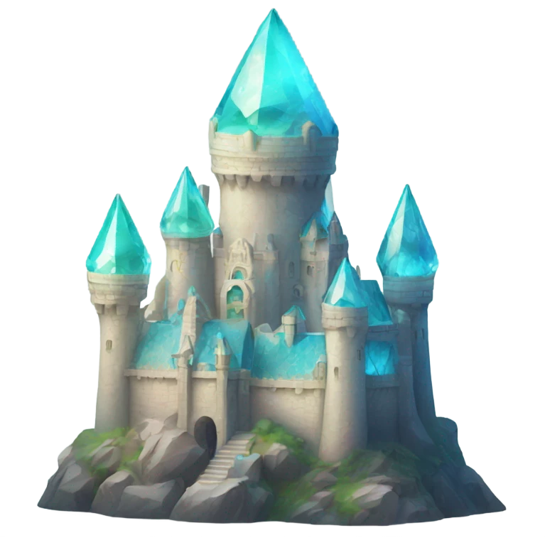 opal crystal gemstone castle emoji