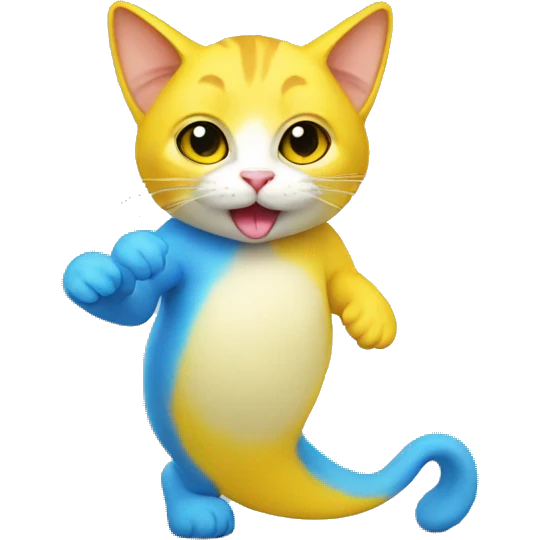 Banana Smurf Cat emoji