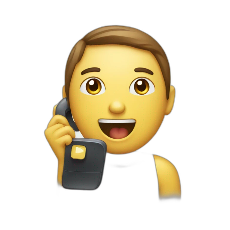Chat qui regarde un téléphone emoji