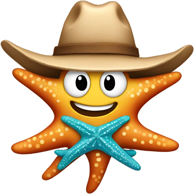 Starfish cowboy emoji