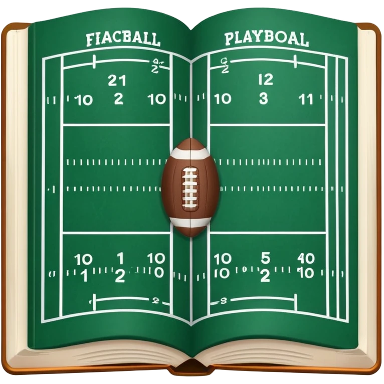 amercian football playbook emoji