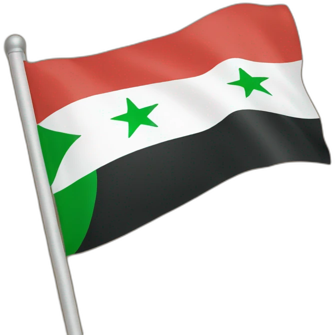 Flagge der syrischen Revolution emoji