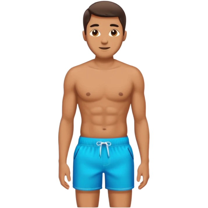 Men in swim shorts  emoji