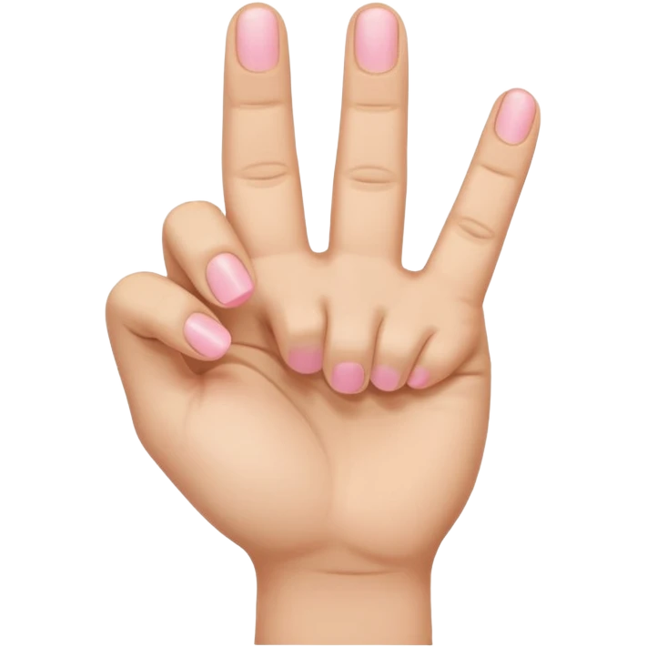 Like the middle finger flipping off emoji but with the pinky finger only (pinky finger flipping off) emoji