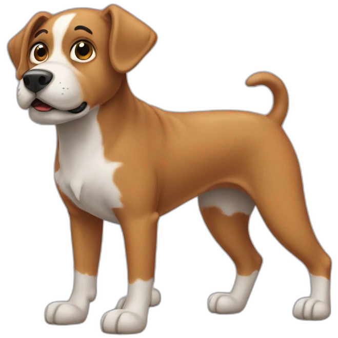 Dog with 6 legs emoji
