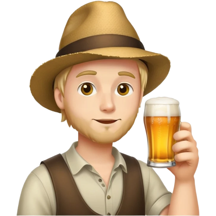 Man Drinking beer emoji