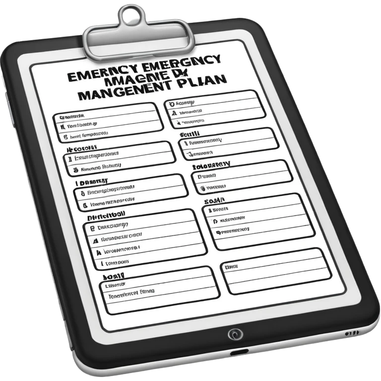 emergency management plan emoji