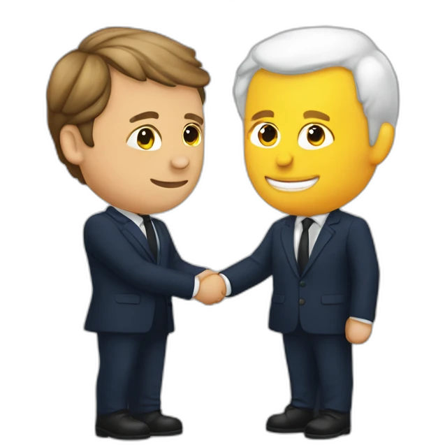 Macron amoureux emoji