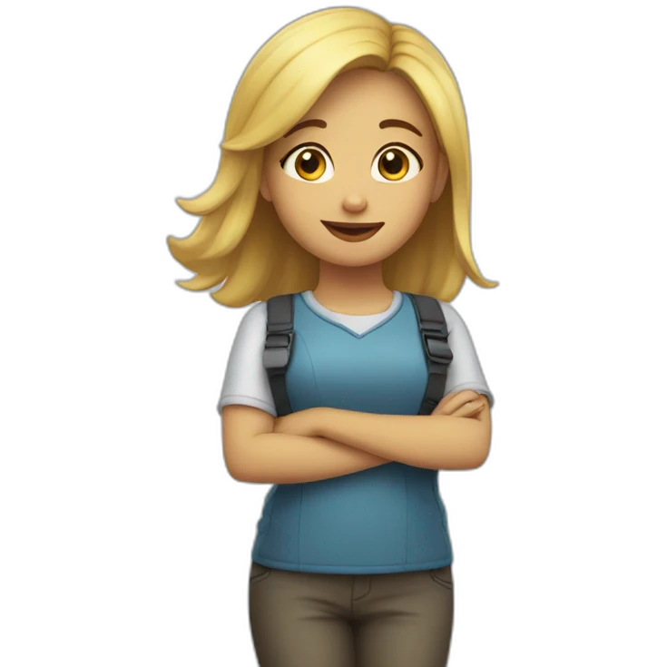 Bajer Girl saying thank you  emoji