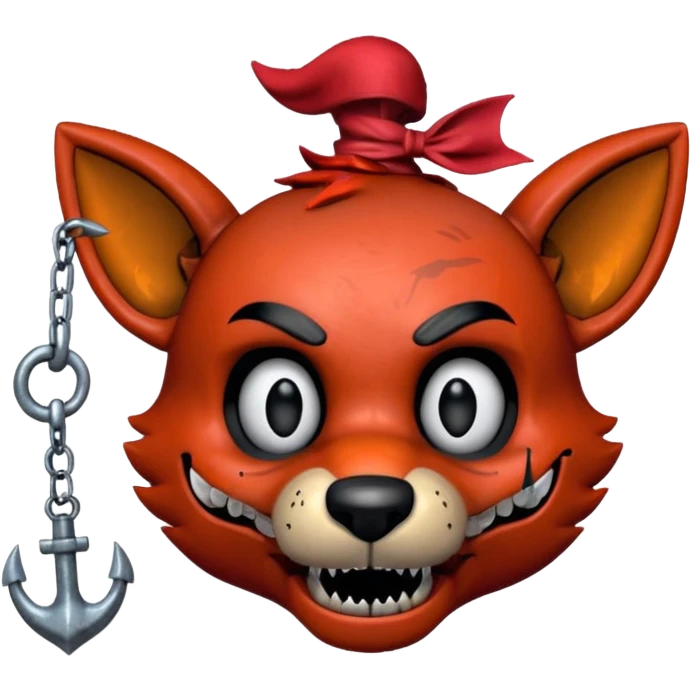 The head of Foxy of five nights at Freddy emoji