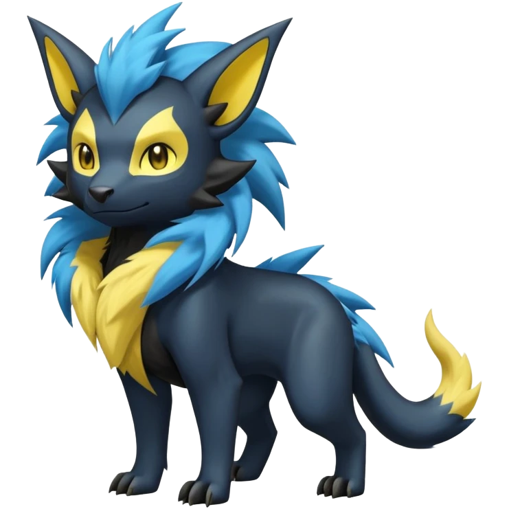 Manectric-Luxray-Draco-Fakémon-hybrid-creature (full body), 4 legs emoji