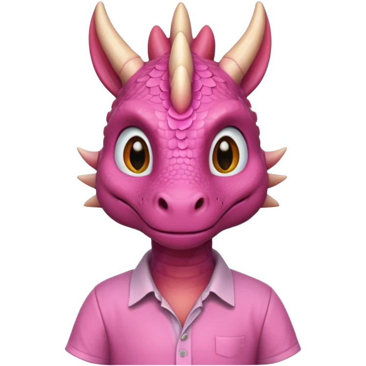 pink dragon with shirt emoji
