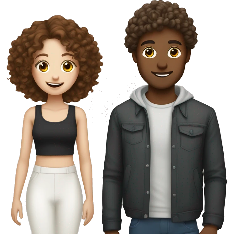 copenhagen besties guy white skin and straight brown hair and girl whit curly brown hair emoji