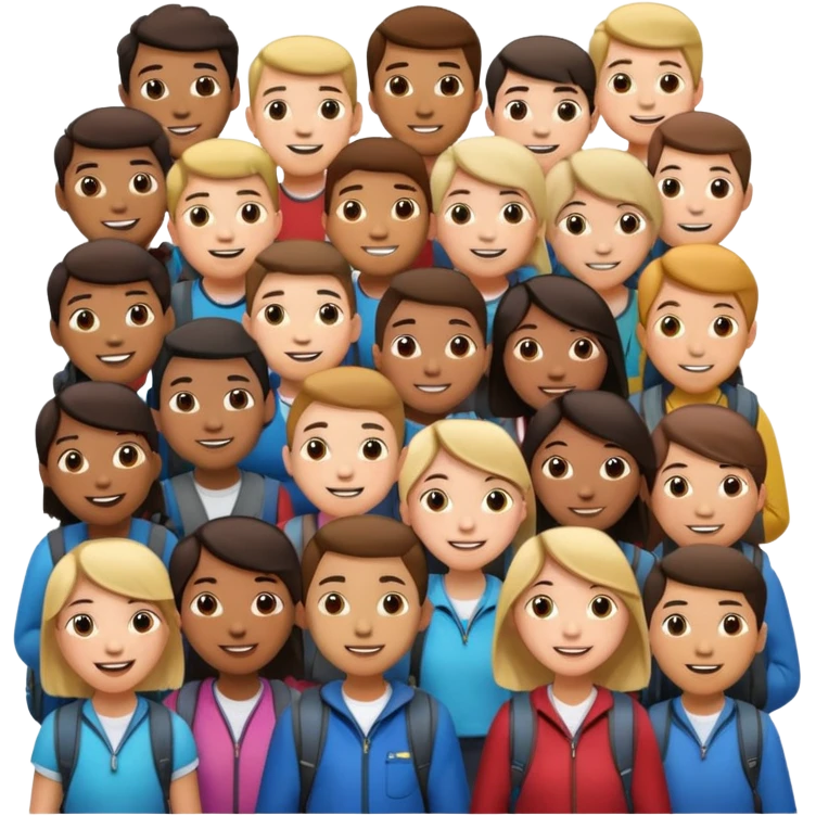An elevator full of students emoji