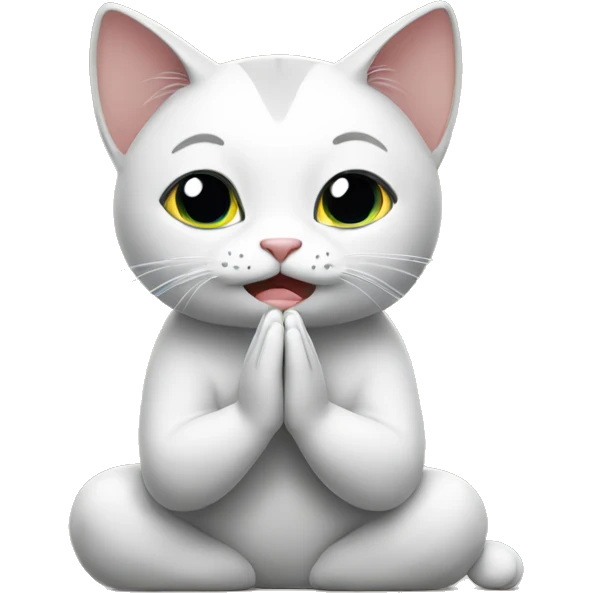 Cat praying emoji