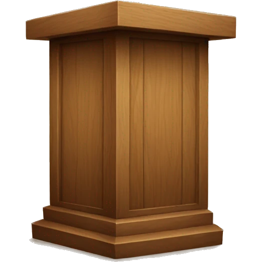 wooden podium  emoji
