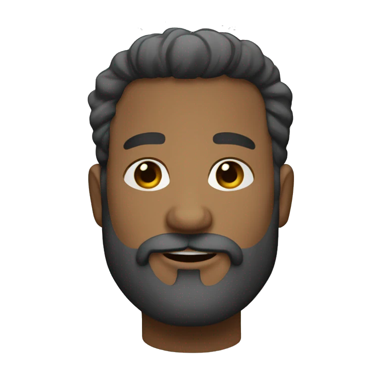 Homem careca com barbas grandes e brancas  emoji