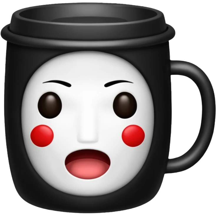 coffee cup no face emoji