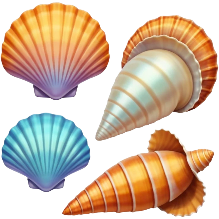 Sea shells emoji