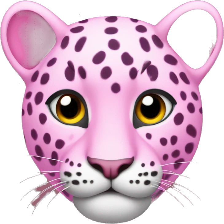 pink leopar emoji