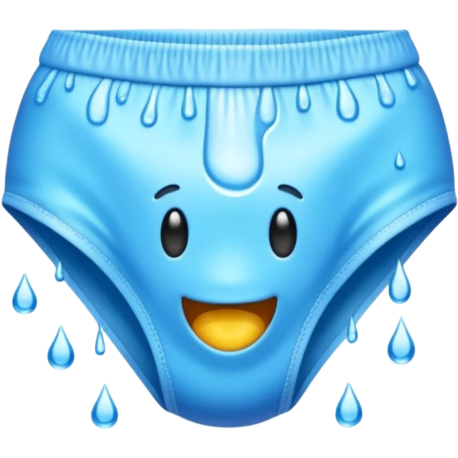 emoji underwear dripping with water emoji