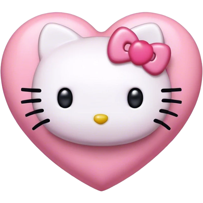 hello kitty heart  emoji