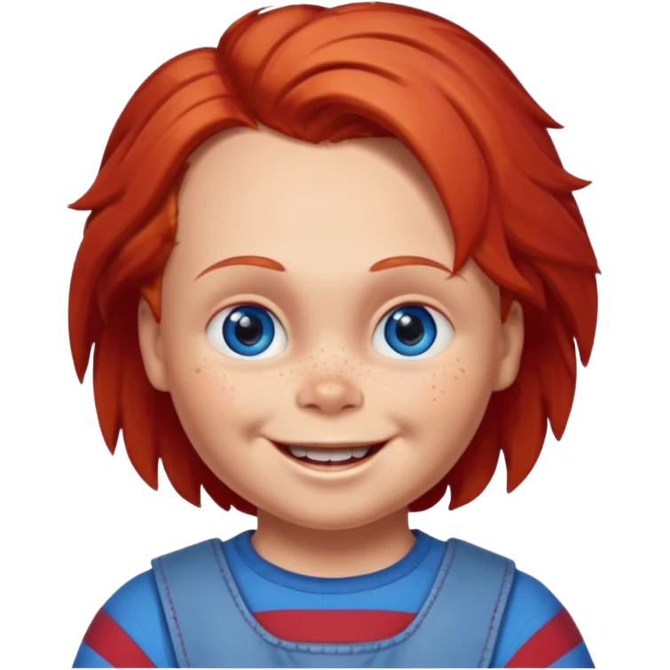 Can you create an emote for me referencing the Chucky character, with a happy and cute expression emoji