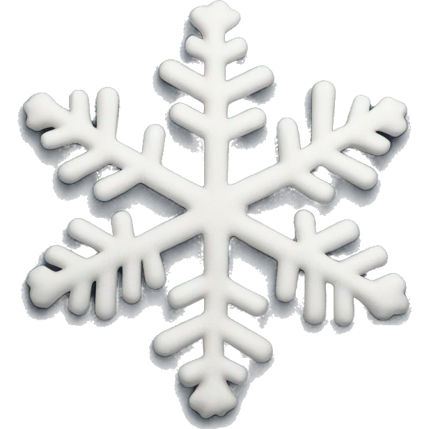 snow flakes emoji