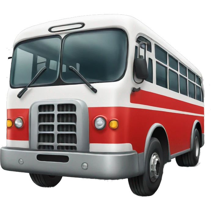 Red russian bus emoji