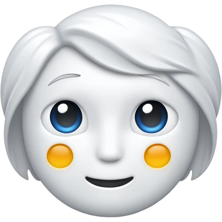 💯 white colored emoji