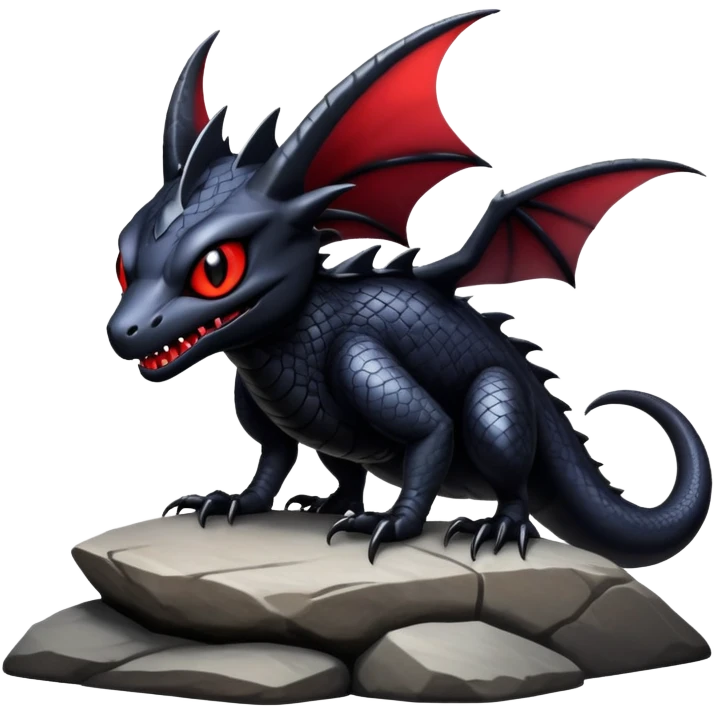 Shiny Epic Badass Gothic Noibat-Salandit-Nargacuga-Hybrid emoji