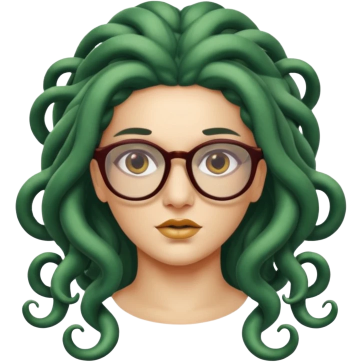 Medusa Versace with glasses  emoji