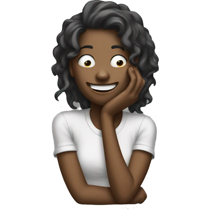 Laughing facepalm girl emoji