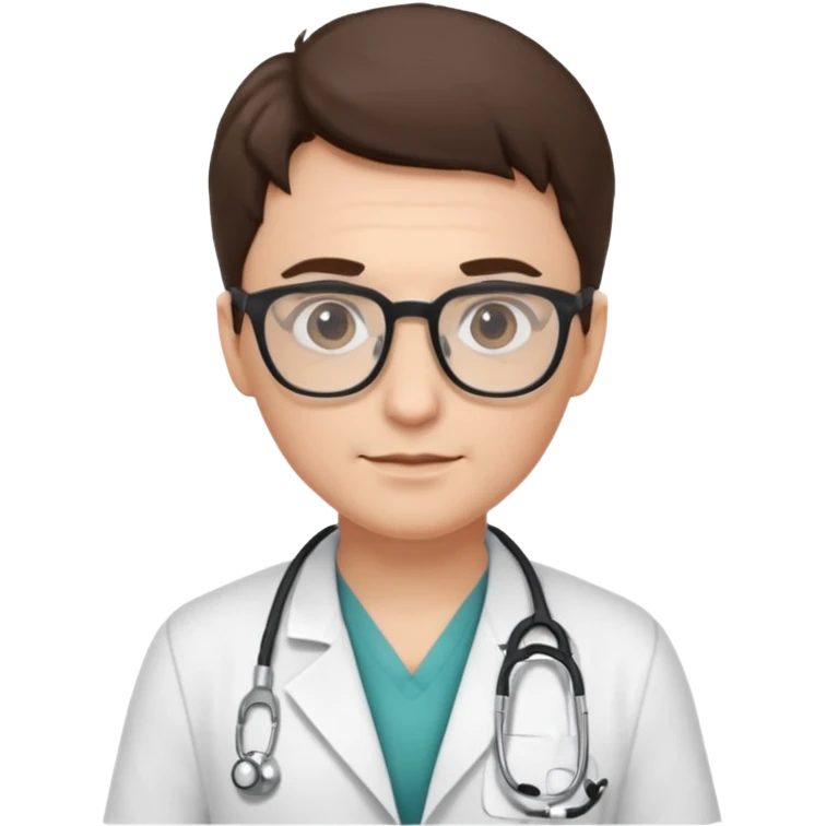 doctor with glasses emoji
