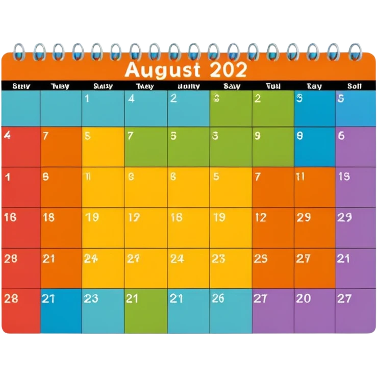 August calendar emoji