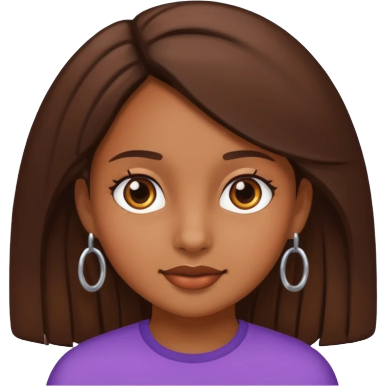 Brown track girl  emoji