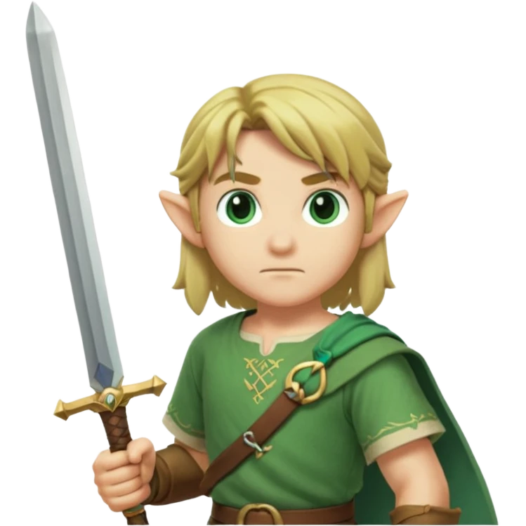 nintendo Link with his sword emoji