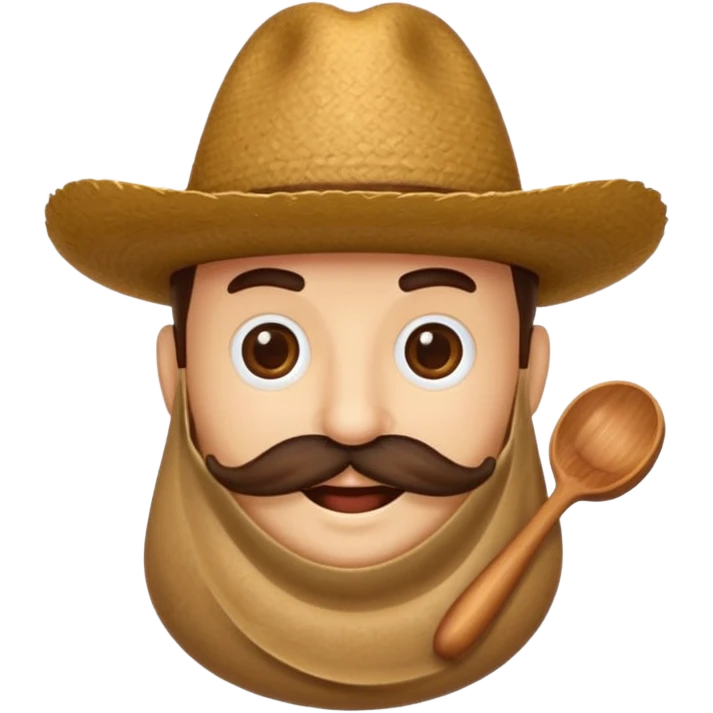 me puedes hacer un grano de café antropomorfo con bigote y sombrero 



 emoji