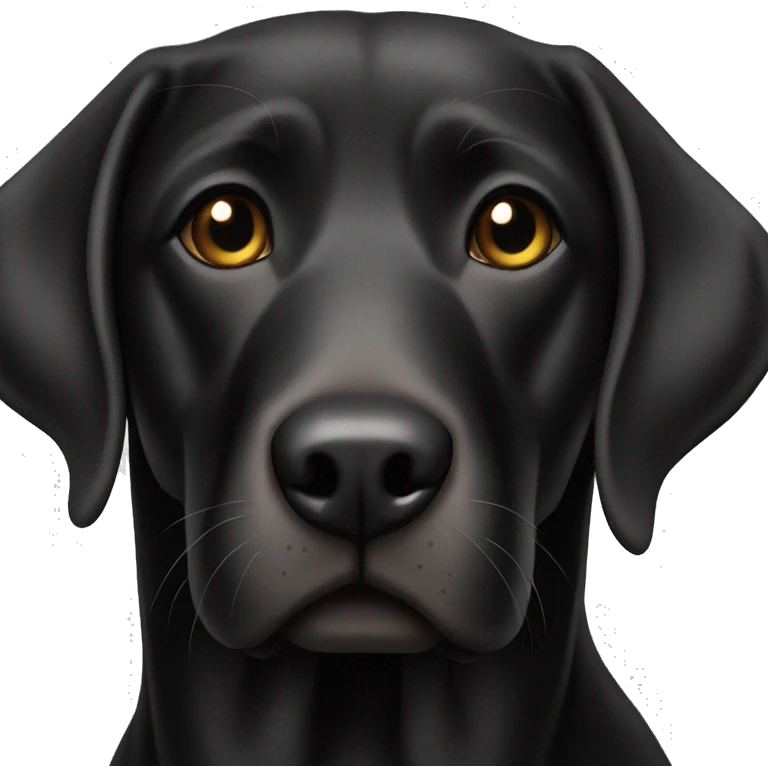 Black lab emoji
