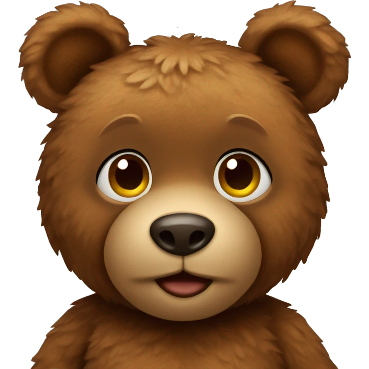 Brown teddy bear emoji