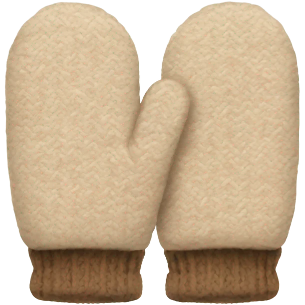 Beige mittens emoji