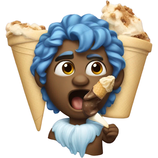Zeus licking ice cream  emoji