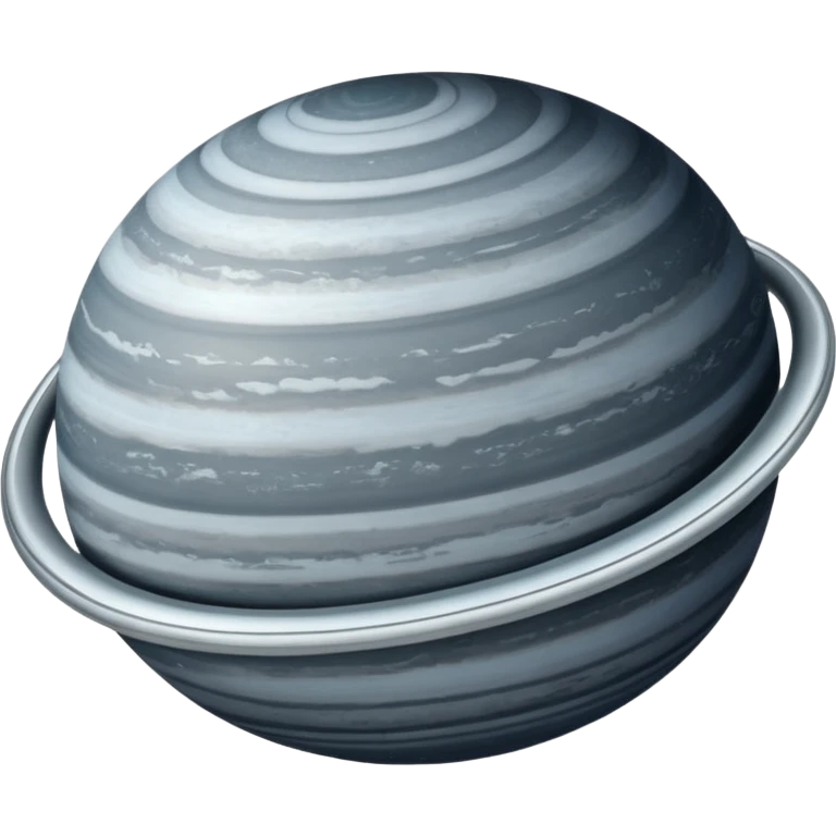 Oval shaped planet with rings emoji