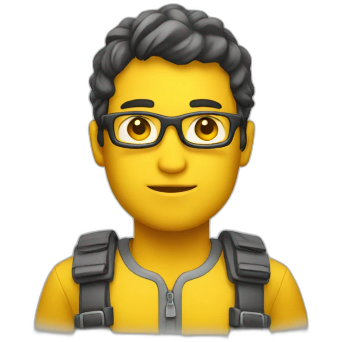 A developer yellow emoji