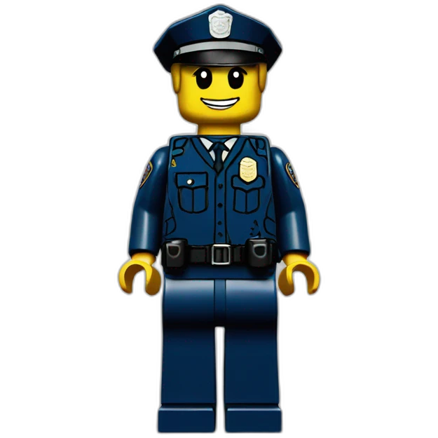 Lego city police man emoji